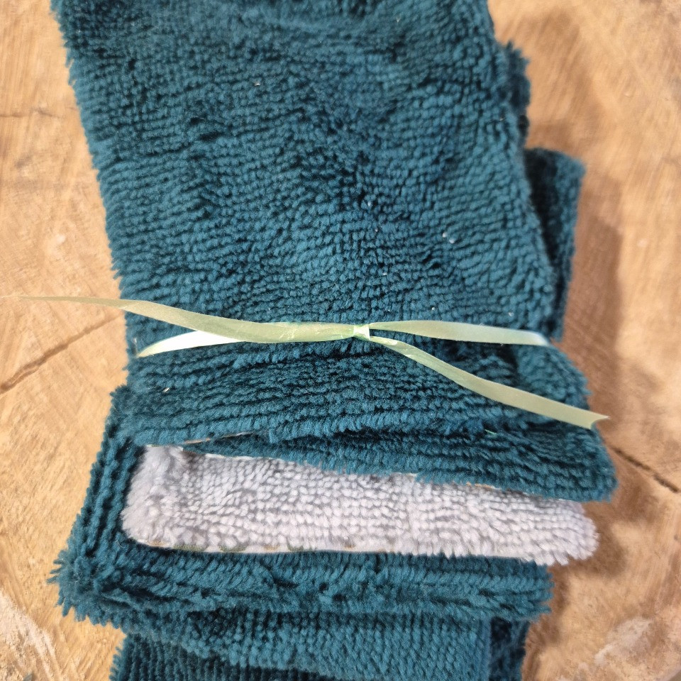 Lot de 7 lingettes ronds colorés